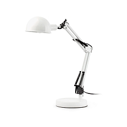 Luminaria de mesa BAOBAB inclinable E14 IP20, blanco mate 