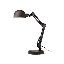 Luminaria de mesa BAOBAB inclinable E14 IP20, negro mate 