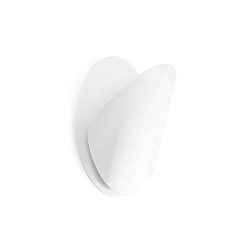 Luminaria de pared OVO R7S IP20, blanco mate 