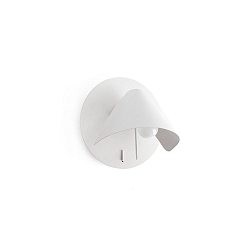 Luminaria de pared NOON E27 IP20, blanco mate 