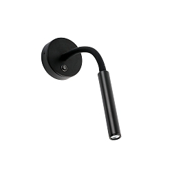Luminaria de pared KALE LED IP20, negro mate 