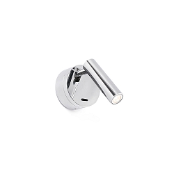 Luminaria de pared BOC LED IP20, cromo 
