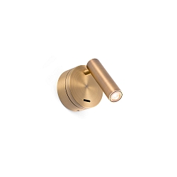 Luminaria de pared BOC LED IP20, color bronce 