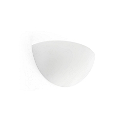 Luminaria de pared SNOW E14 IP20, blanco mate 