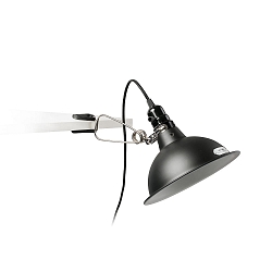 Luminaria de apriete PEPPER E27 IP20, negro mate 
