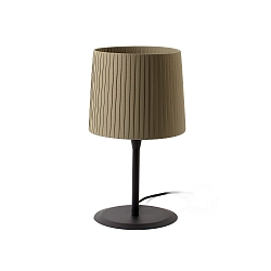 Luminaria de mesa SAMBA E27 IP20, verde, negro mate 