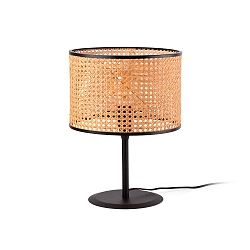 Luminaria de mesa MAMBO E27 IP20, negro mate 