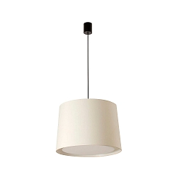 pendant luminaire CONGA E27 IP20, black matt, white 