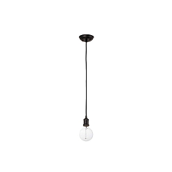 pendant luminaire ART 1 flame E27 IP20, black 