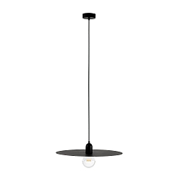 pendant luminaire PLAT E27 IP20, black matt 