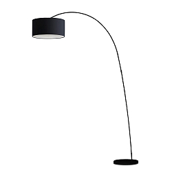 Luminaria de pedestal PAPUA E27 IP20, negro mate 