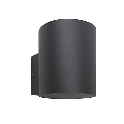 Luminaria de pared para exteriores THON LED IP55, plomo oscuro 