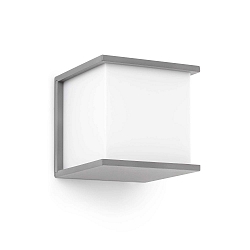outdoor wall luminaire KUBICK E27 IP44, light grey 