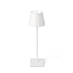 Luminaria de mesa TOC LED IP54, blanco mate 
