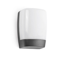 Luminaria de pared para exteriores POL LED IP54, plomo oscuro 