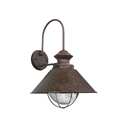 Luminaria de pared NAUTICA E27 IP33, marr�n oxidado 