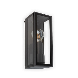 Luminaria de pared TAMASHI E27 IP65, plomo oscuro 