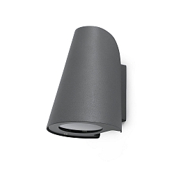 Luminaria de pared TINIA E27 IP44, plomo oscuro 
