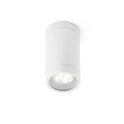 Luminaria de techo para exteriores OLOT GU10 IP44, blanco mate 