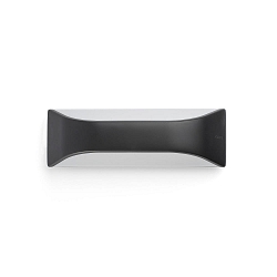 Luminaria de pared VIEW E27 IP54, plomo oscuro 
