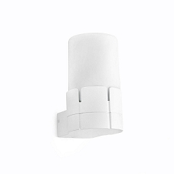 Luminaria de pared TRAM E27 IP44, blanco mate 