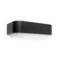 Luminaria de pared para exteriores STICKER LED IP55, plomo oscuro 