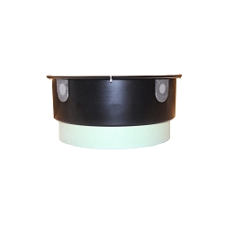 mounting pot without transformer tunnel, black