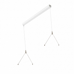 Marquesina FL-PLN242063MP.8584L controlable por DALI, con fuente de alimentaci�n, blanco