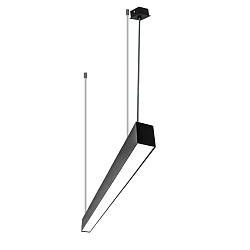 Viga luminosa MICROPAL�, UGR<19 / 1407MM / 840 directa, multipower, con juego de suspensi�n IP40, negro 
