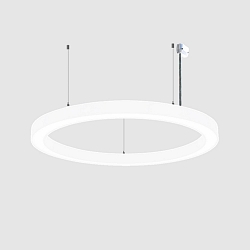 Luminaria colgante � 80CM CCT Switch, directo / indirecto, UGR < 19, multipower, forma del anillo IP40, blanco 