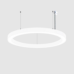 Luminaria colgante � 98CM CCT Switch, directo / indirecto, UGR < 19, multipower, forma del anillo IP40, negro regulable