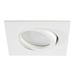 LED Recessed Downlight, GU10, 5W, 3000K, 500lm, IP20, swivelling, white