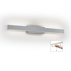 Luminaria de pared LENE-W Arriba-Abajo, angular, regulable, controlable con gestos IP20, n�quel mate regulable