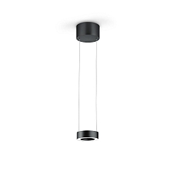 Luminaria colgante ZERA-1 IP20, negro regulable