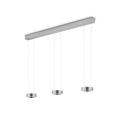 Luminaria colgante ZERA-3 IP20, n�quel mate regulable