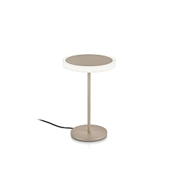 Luminaria de mesa TILDA-T IP20, metalizado, color arenoso, blanco regulable