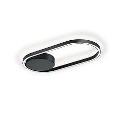 ceiling luminaire RIKE IP20, black dimmable