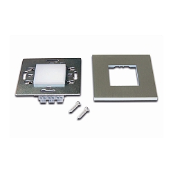Luminaria empotrable WALL IF radiaci�n lateral, con difusor IP20, acero inoxidable  1,8W 90lm 3000K 120� 120� CRI 80