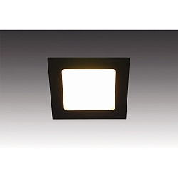 Luminaria para muebles FAQ 58 angular, plano, con enchufe IP20, negro regulable