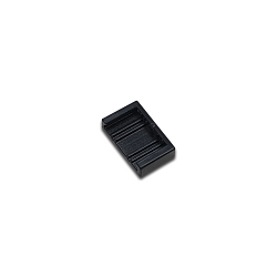 Tapa final 24V FLAT TRACK, negro