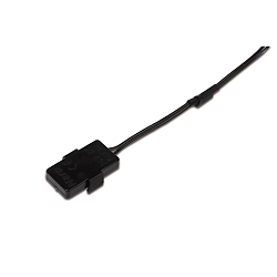 Alimentador central para 24V FLAT TRACK, negro