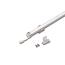 Luminaria de superficie LED PIPE F redondo, giratorio IP20, aluminio, �palo regulable