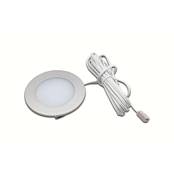 Luminaria de superficie FR 55-LED redondo IP20, acero inoxidable, �palo regulable