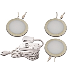 Luminaria empotrable FAR-68 redondo, juego de 3 IP20