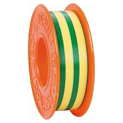 Cinta aislante, verde, amarillo