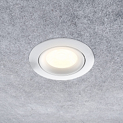 Luz downlight DL6808 redondo IP54, blanco regulable