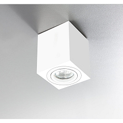 Luz downlight ADL8001 angular, giratorio GU10 IP20, blanco regulable