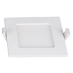 Luminaria empotrable para techos LE MANS cuadrado IP44, blanco regulable