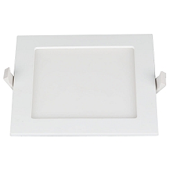 Luminaria empotrable para techos LE MANS cuadrado IP44, blanco regulable