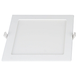 Luminaria empotrable para techos LE MANS cuadrado IP44, blanco regulable